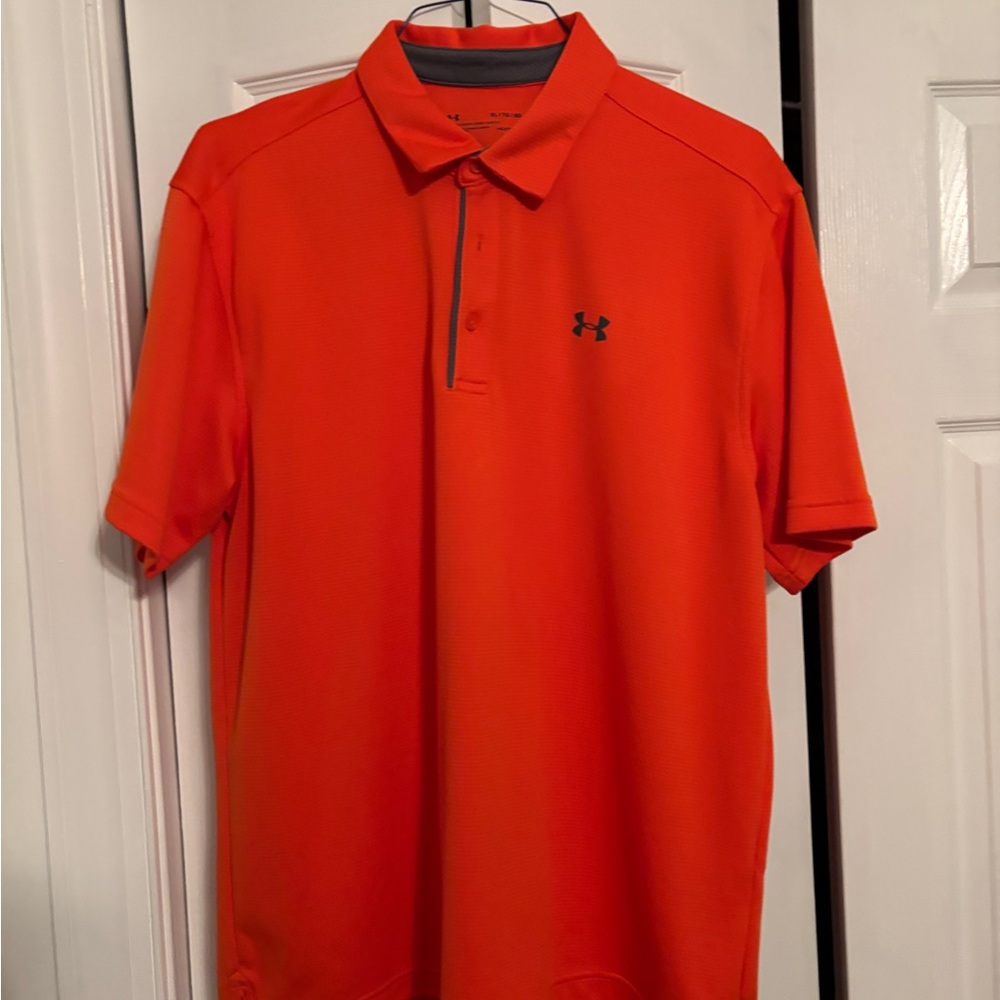 Under Armour Men's Bright Orange Polo